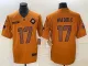 Men's Miami Dolphins #17 Waddle 2023 Brown Salute To Service Limited Jersey