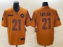 Men's Washington Commanders #21 Sean Taylor 2023 Brown Salute To Service Limited Jersey
