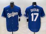 Men's Los Angeles Dodgers #17 Shohei Ohtani Blue Game Jersey