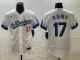 Men's Los Angeles Dodgers #17 大谷翔平 White City Connect Flex Base Stitched