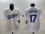 Men's Los Angeles Dodgers #17 Shohei Ohtani White Game Jersey