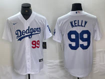 Men's Los Angeles Dodgers #31 Tyler Glasnow White Cool Base Stitched Baseball Jersey