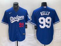 Men's Los Angeles Dodgers #31 Tyler Glasnow Blue Cool Base Stitched Baseball Jersey