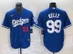 Men's Los Angeles Dodgers #31 Tyler Glasnow Blue Cool Base Stitched Baseball Jersey