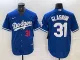 Copy Men's Los Angeles Dodgers #31 Tyler Glasnow Blue Cool Base Stitched Baseball Jersey