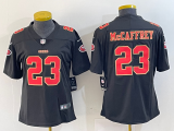 Women San Francisco 49ers #23 Christian McCaffrey Black Vapor Untouchable Limited Jersey