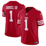 Men's San Francisco 49ers #1 Deebo Samuel Red F.U.S.E. Vapor Untouchable Limited Jersey