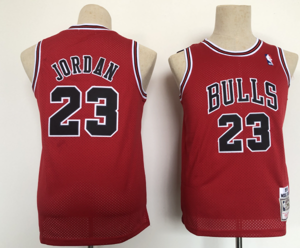 NBA Chicago Bulls #23 Jordan Red Youth Jersey