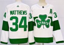 Men's Maple Leafs #34 Auston Matthews White Adidas Jersey