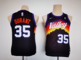 NBA Phoenix Suns #35 Kevin Durant Black Youth Jersey