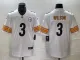 Men's Pittsburgh Steelers #3 Russell Wilson White Vapor Untouchable Limited  Jersey