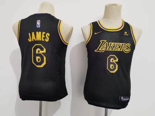 NBA Los Angeles Lakers #6 James Black Youth  Nike Jersey