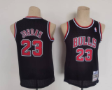 NBA Chicago Bulls #23 Jordan Black Throwback Youth Jersey