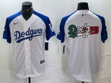 Men's Los Angeles Dodgers Blank White Stitched Baseball Jersey