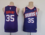 NBA Phoenix Suns #35 Kevin Durant Purple Youth Jersey