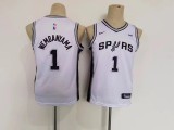 NBA San Antonio Spurs #1 Victor Wembanyama White Youth Jersey