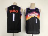 NBA Phoenix Suns #1 Devin Booker Black Youth Jersey