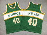 NBA Seattle SuperSonics #40 Kemp Green Throwback Youth Jersey