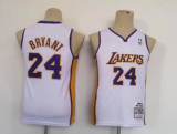 Youth NBA Los Angeles Lakers 24 Kobe Bryant White Throwback Jersey