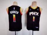 NBA Phoenix Suns #1 Devin Booker Black 2022/23 Statement Edition Youth  Nike Jersey