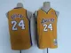 NBA Los Angeles Lakers #24 Kobe Bryant Yellow Throwback Youth Jersey