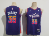 NBA Phoenix Suns #35 Kevin Durant Purple 2023/24 City Edition Youth Nike Jersey