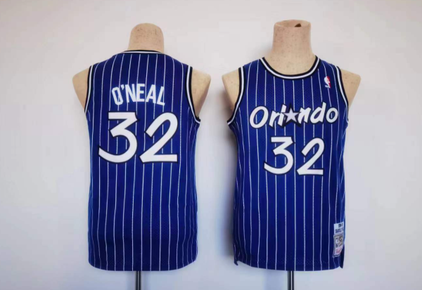 NBA Orlando Magic #32 Shaquille ONeal  Purple Throwback Youth Jersey