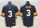 Men's Pittsburgh Steelers #3 Russell Wilson Black Vapor Untouchable Limited  Jersey