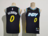 Men's Indiana Pacers #0 Tyrese Haliburton Black 2023/24 City Edition Youth Nike Jersey