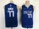 NBA Dallas Mavericks #77 Luka Doncic Navy Youth Jersey