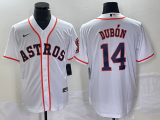 MLB Houston Astros #14 Mauricio Dubón White Game Nike Jersey