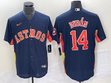 MLB Houston Astros #14 Mauricio Dubón Navy Game Nike Jersey