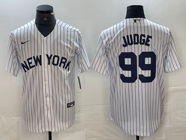 MLB New York Yankees #99 Judge White Game Nike Jersey