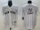 MLB New York Yankees Blank White Game Nike Jersey