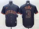 Men's Houston Astros #3 Jeremy Peña Black Game Nike Jersey