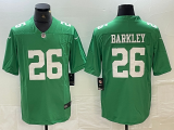 Men's Philadelphia Eagles #26 Saquon Barkley Green Vapor Untouchable Limited Jersey