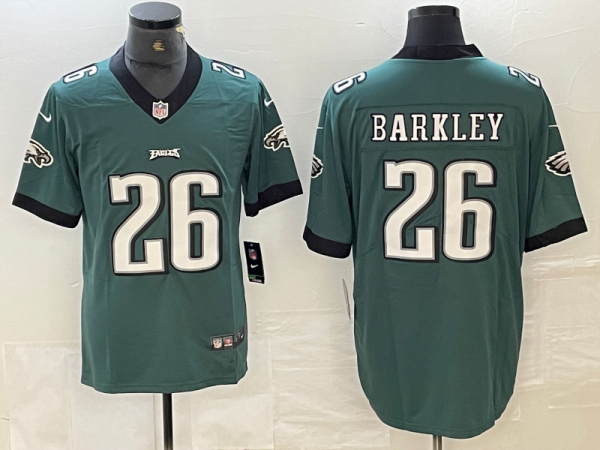 Men's Philadelphia Eagles #26 Saquon Barkley Green Vapor Untouchable Limited Jersey