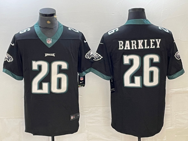 Men's Philadelphia Eagles #26 Saquon Barkley Black Vapor Untouchable Limited Jersey