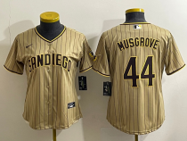 Women MLB San Diego Padres Tan #44 Joe Musgrove Game Nike Jersey