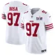 Men's San Francisco 49ers #97 Nick Bosa White 2024 F.U.S.E. Super Bowl LVIII Patch Vapor Jersey