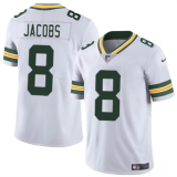 Men's Green Bay Packers #8 Josh Jacobs White Vapor Limited Stitched Jersey