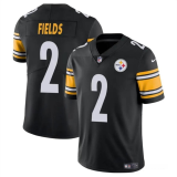 Men's Pittsburgh Steelers #2 Justin Fields Black Vapor Untouchable Limited Jersey