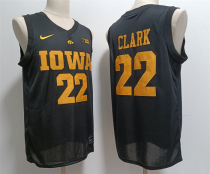 Men's Iowa Hawkeyes #22 Caitlin Clark Black College Basketball  Jersey