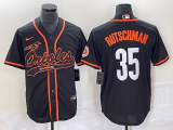 Men's Baltimore Orioles #35 Adley Rutschman Black City Connect Jersey