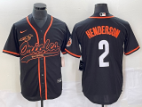 Men's Baltimore Orioles #2 Gunnar Henderson Black City Connect Jersey