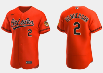 Men's Baltimore Orioles #2 Gunnar Henderson Orange Flex Base Elite Jersey