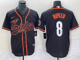 Men's Baltimore Orioles #8 Cal Ripken Jr. Black City Connect Jersey
