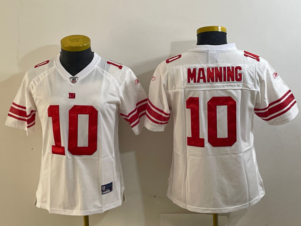 NFL New York Giants #10 Manning White Vapor Untouchable Limited Jersey