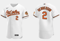 Men's Baltimore Orioles #2 Gunnar Henderson White Flex Base Elite Jersey