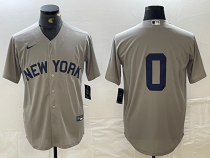 Men's New York Yankees #0 Marcus Stroman Gray Nike Game Jersey